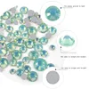 350 st blandad storlek SS4SS20 BluegreenPinkwhite Opal 3D Crystal Nails Art RhinestoneFlatback Glass Nail Art Decoration1180641