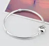 925 Originele nieuwe Silver Heart Clasp Beads Charmarmbanden passen Europees hart Charms Bracelet DIY Fashion Jewelry
