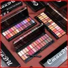 CmaaDU 28 couleurs maquillage des yeux Palette de fard à paupières professionnel pressé ombres à paupières miroitant mat Somky ombre à paupières