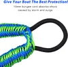 Fishing PWC Bungee Dock Lines Stretchable 2 Pack Bungee Cord with 316 Stainless Steel Clip Foam Float Docking Rope Mooring Boat R2186