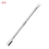 NAT011 stainless Double Cuticle Remover Diy Nail Art Manicure Stainless Steel Spoon Shape Pusher dead skin Remover Manicure Tool
