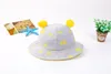 New Baby Cartoon Cotton Hats Kids Copter Bucket Hat Boys Girls Sunhat Children Sun Hat Caps 15230