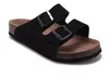 2020 new color HOT Brand Arizona Men Flat Heel Sandals Women Fashion Summer Beaches Casual Footware With Buckle Genuine Leather Slipper wholesale