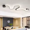 Modern curve LED wall lamp snakelike S shape fixtures lights for living room aisel corridor aluminum home decor Murale Luminaire