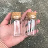 80 ml glazen flessen met kurk kleine transparante mini lege glazen flesjes potten Container Clear Food Botlles 12pcs / lot