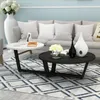 Modern Round Nordic Tea Table Set for Small Living Rooms - Stylish and Functional Furniture Unit Combination for a Contemporary Home Decor
