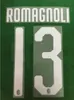 201820 Milan HIGUAIN 9 ROMAGNOLI 13 Stampa Nome Numero Set Jersey patch intera patch7730923