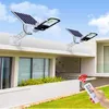 Farolas solares de 300W para exteriores, con Control remoto, Control de luz, luces Led de seguridad desde el anochecer hasta el amanecer para patio, jardín, granero