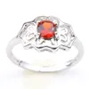 LuckyShine Nyaste kvinnor039s Mix Color Bridal Gift Crystal Rings 925 Silverfärgad Zircon Elegant Flower Shape Wedding Rings JE6541933