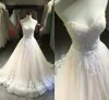 Robes de mariée en dentelle paillettes en cristal A-ligne 2019 sans bretelles fleurs faites à la main robe de mariée robes de mariée sur mesure robe de mariée pas cher