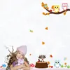 Cartoon Forest Tree Branch Animal Owl Monkey Bear Deer Wall Stickers for Kids Rooms Boys Girls Bedroom Home Decor5700183