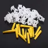 Freeshipping 500 Clips + 200 Wedges Floor Wall Tile Leveler Spacers Flat Leveling System Tools Physical Measuring Tools Plastic Spacer