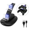 LED USB Dual Game Controller Ladegerät Lade Dock Stehen Station Für Sony PlayStation 4 Wireless PS4 XBOX ONE Gamepad Game Controller