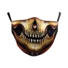 Designer face mask cotton reusable face mask Skull digital Sports Halloween pumpkin skull Cosplay face masks Dust Warm Windproof Mask