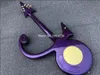 Seria diamentowa Prince Love Symbol Metallic Fioletowy # 2 Gitara Elektryczna Floyd Rose Tremolo, Złoty Symbol Inlay Dream Gitara przez Jerry Auerswal