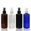 100ml Pet Rectangle Spray Bottle med fin spruta topp bärbar fyrkantig resa hand sanitizer flaskor grossist LX1522