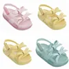 2019 nouveau été Mini chaussures enfant en bas âge filles noeud papillon sandales pour enfants gelée chaussures fille antidérapant garçon doux bébé sandales mode sandales