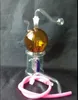 Pequeno dragão piteira de vidro Hookah, estilo, cor, entrega aleatória, canos de água, bongos de vidro, vidro Hookahs, cachimbo