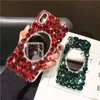 Caixa de telefone de luxo Full Diamond Rhinestone com capa de espelho para iPhone 15 15Pro 14 14Pro 13 13Pro 12 Pro Max 11