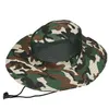 Boonie Hat Sport Camouflage Jungle Military Cap Adults Men Women Cowboy Wide Brim Hats For Fishing Packable Army Bucket Hat AAA1875