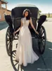 Romantic Sexy Beach A Line Dresses Long Sleeves Lace Appliques Illusion Sweep Train Wedding Dress Bridal Gowns ppliques