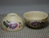 Taza de té de loto de cerámica gruesa, vajilla de porcelana de peonía pintada a mano, tazas de té para taza de cerámica puer Oolong