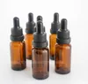 Bouteilles de sérum de soins de la peau 5ml 10ml 15ml 20ml 30ml 50ml 100ml, récipient compte-gouttes marron avec bouchon inviolable