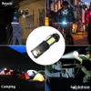 Draagbare LED-zaklamp Q5 + COB Mini Black 2000LM Waterdichte Zoom LED Torch Penlight Gebruik AA 14500 Batterijverlichting Lantern