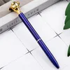 NOVITÀ Creative Golden Rose Sculpture Penne a sfera Forniture per ufficio scolastiche Signature Business Pen Student Gift