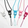 50CM Cell Phone Lanyards Detachable 2in1 Woven Fabric Neck Strap Charms Necklace With 12 Colors for mp3 mp4 Camera ID Card Factory4157712