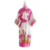 Mulheres para sono feminino Mulheres de seda cetim Restas de casamento Mãe da mancha de noiva Maneira Honra Honra Dama de Bathrobe Floral Bathrobe Kimono Robe1