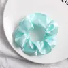 Silk Hair Scrunchies para mulheres meninas Creme de cabelo sólido Torda