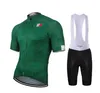 Maglia da ciclismo Messico uomo nuova estate verde Set Bike Road Mountain Race Top pantaloncini 9D Gel traspirante personalizzato279o