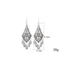 2017 retro name family style hollow flower water drops tassel earrings personalized pattern carved earrings ear hook YD0081