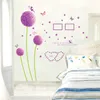 Dandelion Love PVC Sticker Wall Stickers Salon Art Decal Papinaube épuisé Sticker Mural pour chambre à coucher8640790