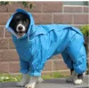 Duży pies Odzież przeciwdeszczowa Wodoodporna Rain Kombinezon dla dużych Medium Small Dog Golden Retriever Outdoor Odzieżowy Pet Wliedang