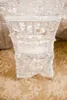 2019 Gold 3D Floral Lace Custom Made Wedding Chair Covers Cheap Elegant Chair Sashes VintageWedding Decorations Wedding Accessories C01