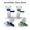 Groothandel Mengtrechter Sneeuwvlok 14 Mm 18 Mm Mannelijke Glazen Kommen Roken Kom Stuk Accessoires Voor Tabak Glazen Waterpijpen olie Dab Rigs Waterleidingen