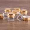 24 pieces 10ml 30*30mm Glass Bottles with Golden Frosted Caps Transparent Glass Perfume Bottle Spice Bottles Spice Jars