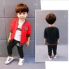 Kinder Jungen Kleidung Set Kids Jungen Oberbekleidung Jacke T-Shirt Hosen Baby Sportkleidung Sets Anzüge 0-4y