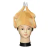 Roasted Turkey Hat Thanksgiving Day Party Funny Adults Outfit Accessory Orange Costume Dress Up Props2929539