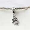 Lucky Clove Dangle Charm Bead Fashion Women Jewelry Stunning Design European Style Fit For Pandora Bracelet PANZA004-39