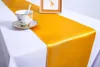 웨딩 파티 장식에 대 한 순수한 컬러 테이블 러너 Polyestec 소재 크기 30 * 275cm 홈 및 호텔 연회 테이블 장식