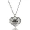 10 stile Mother Day Gift Mamma Figlia Suota nonna Nana Famiglia Necklace Crystal Heart Cittant Collana Rhinestone Jewelry Woles4487439