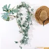 Artificial girassol guirlanda flor de seda verde videira casamento arco decoração suspensão sala decor1