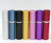 Esale 7 couleurs 5CC aluminium lisse 5 ml atomiseur rechargeable bouteilles de voyage parfum verre Spray parfums de maison BJN8