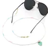 Moda Irregular Pedra Beads Charme Sunglasses Lanyard Strap Colar Metal Óculos Óculos Cadeia de Cadeia Para Ler óculos