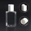 60ML Empty Alcohol Refillable Bottle Easy To Carry Clear Transparent PET Plastic Hand Sanitizer Bottles for Liquid E Juice