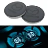 2pcs LED Car Cup Holder Lights 7 Colors Changing USB Charging Mat Luminescent Cup Pad LED Interior Atmosphere Lamp for Mazda1250457