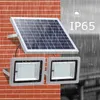 Edison2011 2 in 1 Solar Floodlight 80 LED x 2ダブルヘッドランプ屋外屋内ソーラーライトガーデンパスストリートランドスケープ用